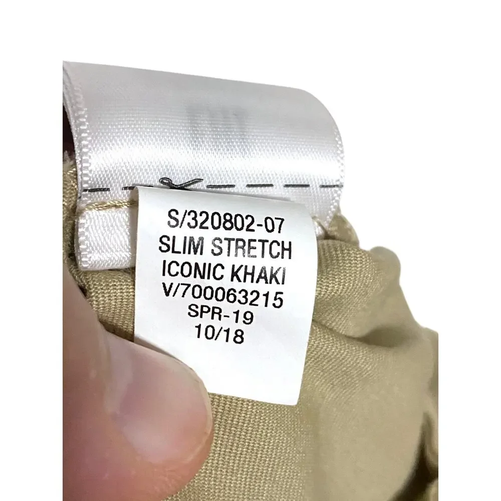 Gap For Good Slim Stretch Iconic Khaki Chino Mens 29x34 Preppy Casual Classic - Picture 9 of 9